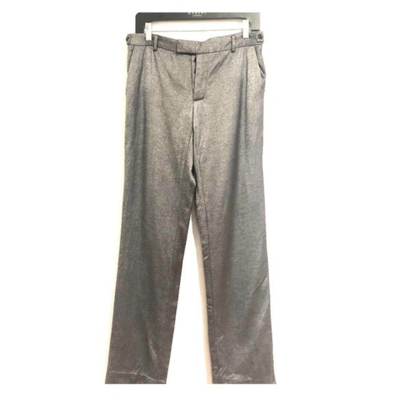 adampluseve adam lippes Button Fly Pants Silver Size 6 #380 - Picture 1 of 8